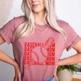 Baseball Mom Homerun Best Mom Sport Player Women's Heather T-Shirt Heather Mauve
