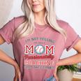 Baseball Mom I'm Not Yelling Support Cheerleading Women's Heather T-Shirt Heather Mauve
