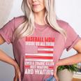 Baseball Mom Inside Us All There Lives a Zombie Sport Women's Heather T-Shirt Heather Mauve