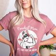 Baseball Mom It's Not For The Weak Funny Baseball Mom Women Women's Heather T-Shirt Heather Mauve