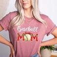 Baseball Mom Leopard Game Day Mom Life Mother's Day Women's Heather T-Shirt Heather Mauve Baseball Mom Leopard Game Day Mom Life Mother's Day Women's Heather T-Shirt Heather Mauve