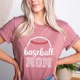 Baseball Mom Leopard Print Baseball Game Day For Mama Women's Heather T-Shirt Heather Mauve Baseball Mom Leopard Print Baseball Game Day For Mama Women's Heather T-Shirt Heather Mauve