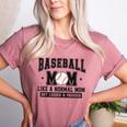 Baseball Mom Loud Proud Mom Like A Normal Mama Mothers Women's Heather T-Shirt Heather Mauve Baseball Mom Loud Proud Mom Like A Normal Mama Mothers Women's Heather T-Shirt Heather Mauve
