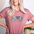 Baseball Mom Love My Boy Retro Casual Letter Print Women's Heather T-Shirt Heather Mauve Baseball Mom Love My Boy Retro Casual Letter Print Women's Heather T-Shirt Heather Mauve