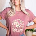 Baseball Mom Mama Mother's Dog In My Baseball Mom Era Women's Heather T-Shirt Heather Mauve Baseball Mom Mama Mother's Dog In My Baseball Mom Era Women's Heather T-Shirt Heather Mauve