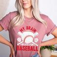 Baseball Mom Meme Quote Women's Heather T-Shirt Heather Mauve Baseball Mom Meme Quote Women's Heather T-Shirt Heather Mauve