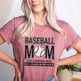 Baseball Mom Not Like a Normal Mom Baseball Mama Women's Heather T-Shirt Heather Mauve