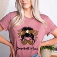 Baseball Mom Baseball Player Mom Women's Heather T-Shirt Heather Mauve
