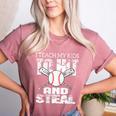 Baseball Mom Quote I Teach My Kids To Hit And Steal Women's Heather T-Shirt Heather Mauve Baseball Mom Quote I Teach My Kids To Hit And Steal Women's Heather T-Shirt Heather Mauve