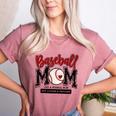 Baseball Mom Red Varsity Baseball Mama Cute Mother's Day Women's Heather T-Shirt Heather Mauve Baseball Mom Red Varsity Baseball Mama Cute Mother's Day Women's Heather T-Shirt Heather Mauve
