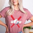 Baseball Mom Red Women's Heather T-Shirt Heather Mauve Baseball Mom Red Women's Heather T-Shirt Heather Mauve