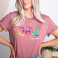 Baseball Mom Squad Tie Dye Cute Ball Mom Women's Heather T-Shirt Heather Mauve