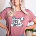Baseball Mom Squad Women's Heather T-Shirt Heather Mauve