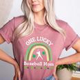 Baseball Mom St Patrick's Day Irish Shamrock Sports Women's Heather T-Shirt Heather Mauve Baseball Mom St Patrick's Day Irish Shamrock Sports Women's Heather T-Shirt Heather Mauve