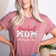Baseball Mom The Struggle Is Real Women's Heather T-Shirt Heather Mauve