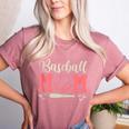 Baseball Mom And Sweet For Moms With Baseball Kids Women's Heather T-Shirt Heather Mauve Baseball Mom And Sweet For Moms With Baseball Kids Women's Heather T-Shirt Heather Mauve
