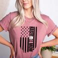Baseball Mom USA Flag Baseball Mama Day Vibes Mama Women's Heather T-Shirt Heather Mauve Baseball Mom USA Flag Baseball Mama Day Vibes Mama Women's Heather T-Shirt Heather Mauve