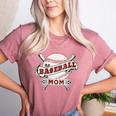 Baseball Mom Vintage Retro Game Day Son Supporter Fan Women's Heather T-Shirt Heather Mauve Baseball Mom Vintage Retro Game Day Son Supporter Fan Women's Heather T-Shirt Heather Mauve