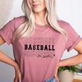 Baseball Mom Vintage Sporty Humor Women's Heather T-Shirt Heather Mauve Baseball Mom Vintage Sporty Humor Women's Heather T-Shirt Heather Mauve