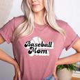 Baseball Mom Vintage Team Swag Women's Heather T-Shirt Heather Mauve Baseball Mom Vintage Team Swag Women's Heather T-Shirt Heather Mauve