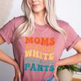Baseball Moms Against Baseball Pants Groovy Softball Women's Heather T-Shirt Heather Mauve Baseball Moms Against Baseball Pants Groovy Softball Women's Heather T-Shirt Heather Mauve