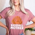 Baseball Mother Lover Baseballer Player Match Baseball Mom Women's Heather T-Shirt Heather Mauve Baseball Mother Lover Baseballer Player Match Baseball Mom Women's Heather T-Shirt Heather Mauve