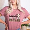 Baseball Nan Women BallPark Nan Baseball Mom Mother's Day Women's Heather T-Shirt Heather Mauve