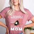 My Baseball Player Calls Me Mom Baseball Mom Women's Heather T-Shirt Heather Mauve My Baseball Player Calls Me Mom Baseball Mom Women's Heather T-Shirt Heather Mauve