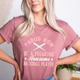 Baseball Player Pitcher Catcher Baseball Mom Mother Women's Heather T-Shirt Heather Mauve Baseball Player Pitcher Catcher Baseball Mom Mother Women's Heather T-Shirt Heather Mauve