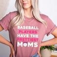 Baseball Players Have The Prettiest Moms Baseball Moms Women's Heather T-Shirt Heather Mauve Baseball Players Have The Prettiest Moms Baseball Moms Women's Heather T-Shirt Heather Mauve