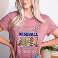Baseball Sport I’m Just Here For The Snacks Baseball Mom Women's Heather T-Shirt Heather Mauve Baseball Sport I’m Just Here For The Snacks Baseball Mom Women's Heather T-Shirt Heather Mauve