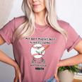 My Boy Might Not Always Swing Humors Baseball Mom Women's Heather T-Shirt Heather Mauve