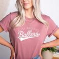 Busy Raising Ballers Baseball Mom & Parent Sports Women's Heather T-Shirt Heather Mauve Busy Raising Ballers Baseball Mom & Parent Sports Women's Heather T-Shirt Heather Mauve