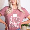 Cheer Baseball Mom Baseball And Cheer Mother Women's Heather T-Shirt Heather Mauve