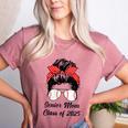 Class Of 2025 Baseball Mom Senior Graduation Graduate Women Women's Heather T-Shirt Heather Mauve