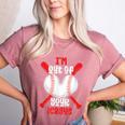 Cute Baseball Mom Out Of Your League Mommy Sports Players Women's Heather T-Shirt Heather Mauve