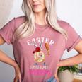 Dabbing Easter Baseball Mom Mother's Day Bunny Sunday Egg Women's Heather T-Shirt Heather Mauve