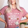 I Didn't Plan On Becoming a Baseball Mom Mother's Day Women's Heather T-Shirt Heather Mauve