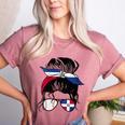 Dominican Baseball Mom Dominican Baseball Girl Women's Heather T-Shirt Heather Mauve
