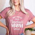 Don't Make Me Use My Baseball Mom Voice Women's Heather T-Shirt Heather Mauve Don't Make Me Use My Baseball Mom Voice Women's Heather T-Shirt Heather Mauve