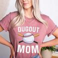 Dugout Mom Baseball Mommy Baseball Mother's Day Women's Heather T-Shirt Heather Mauve Dugout Mom Baseball Mommy Baseball Mother's Day Women's Heather T-Shirt Heather Mauve