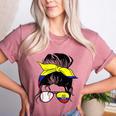 Ecuador Baseball Mom Ecuadorian Baseball Girl Women's Heather T-Shirt Heather Mauve