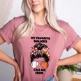 My Favorite Ballers Call Me Mom Basketball Mom Baseball Mom Women's Heather T-Shirt Heather Mauve My Favorite Ballers Call Me Mom Basketball Mom Baseball Mom Women's Heather T-Shirt Heather Mauve