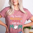 My Favorite Baseball Player Calls Me Mom Baseball Mom Premium Women's Heather T-Shirt Heather Mauve My Favorite Baseball Player Calls Me Mom Baseball Mom Premium Women's Heather T-Shirt Heather Mauve