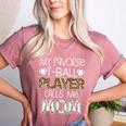 My Favorite T-Ball Player Calls Me Mom Baseball Mom Tee Ball Women's Heather T-Shirt Heather Mauve My Favorite T-Ball Player Calls Me Mom Baseball Mom Tee Ball Women's Heather T-Shirt Heather Mauve