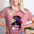Filipina Baseball Mom Philippines Flag Baseball Girl Women's Heather T-Shirt Heather Mauve Filipina Baseball Mom Philippines Flag Baseball Girl Women's Heather T-Shirt Heather Mauve