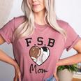 Football Soccer Baseball Mom For Women Women's Heather T-Shirt Heather Mauve Football Soccer Baseball Mom For Women Women's Heather T-Shirt Heather Mauve