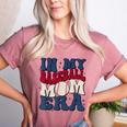 Groovy In My Baseball Mom Era Baseball Mama Mother's Day Women's Heather T-Shirt Heather Mauve Groovy In My Baseball Mom Era Baseball Mama Mother's Day Women's Heather T-Shirt Heather Mauve