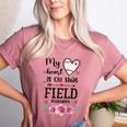 My Heart Is On That Field Ball Nana Baseball Mom Women's Heather T-Shirt Heather Mauve My Heart Is On That Field Ball Nana Baseball Mom Women's Heather T-Shirt Heather Mauve