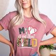 My Heart Is On That Field Mother's Day Baseball Mom Women Women's Heather T-Shirt Heather Mauve